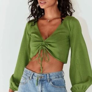 Princess Polly Kora Top Green
